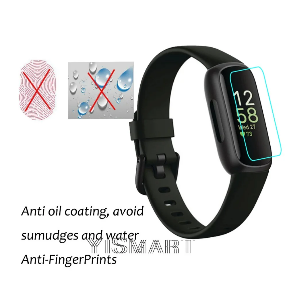 TPU Screen Protector for Fitbit Inspire 3 2 HR Fitbit Alta Lite Soft Clear Protective Film for Fitbit Charge 5 4 3 2 Not Glass