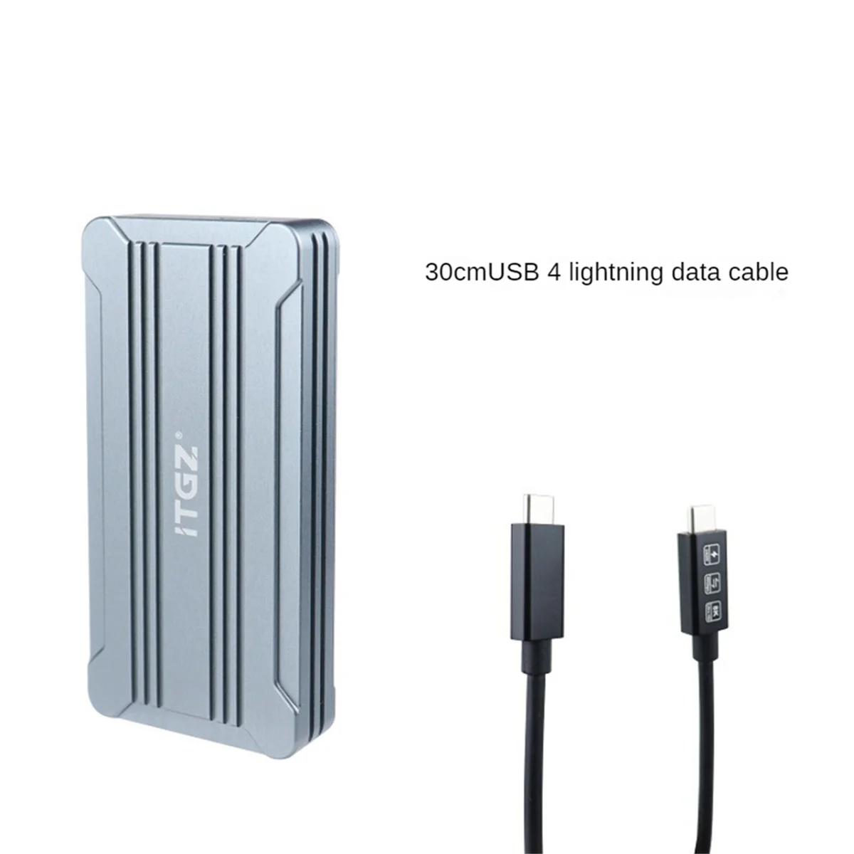 ITGZ Ʈ 4 USB 4.0 NVMe SSD Ŭ, 40Gbps ˷̴ M.2 SSD ̽, Ʈ ũž  Ŭ