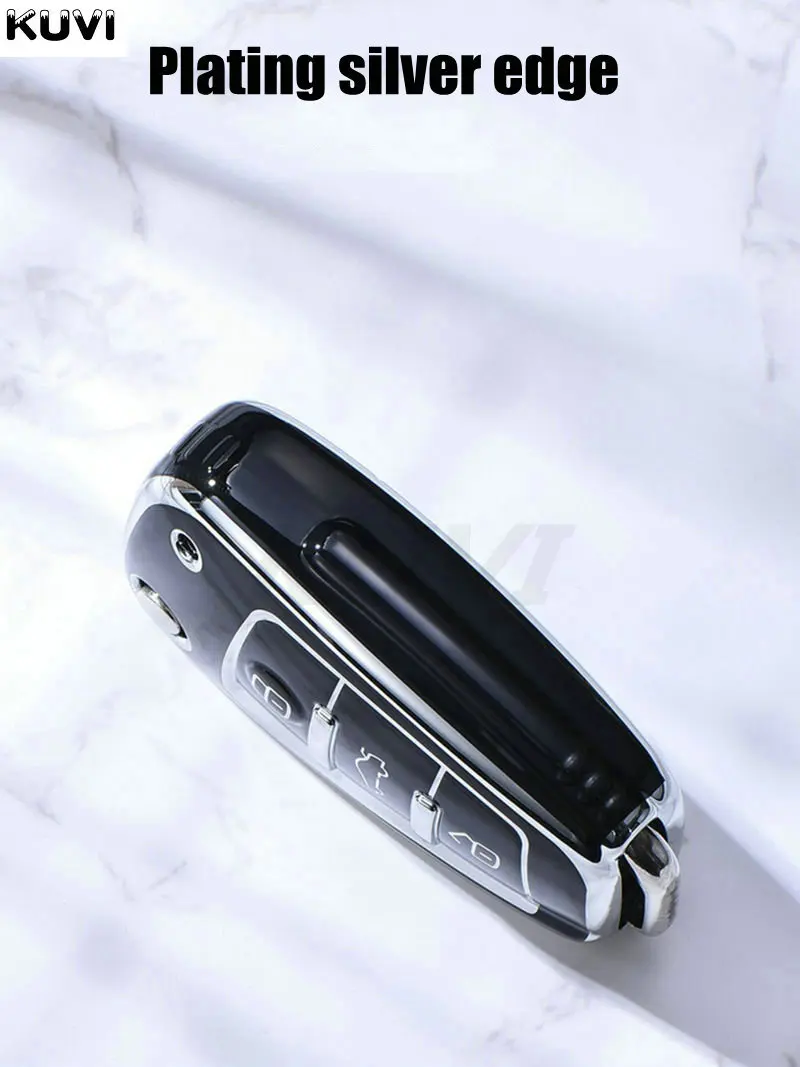 Premium Soft TPU Flip Key Case Cover - Protective Shell & Accessories