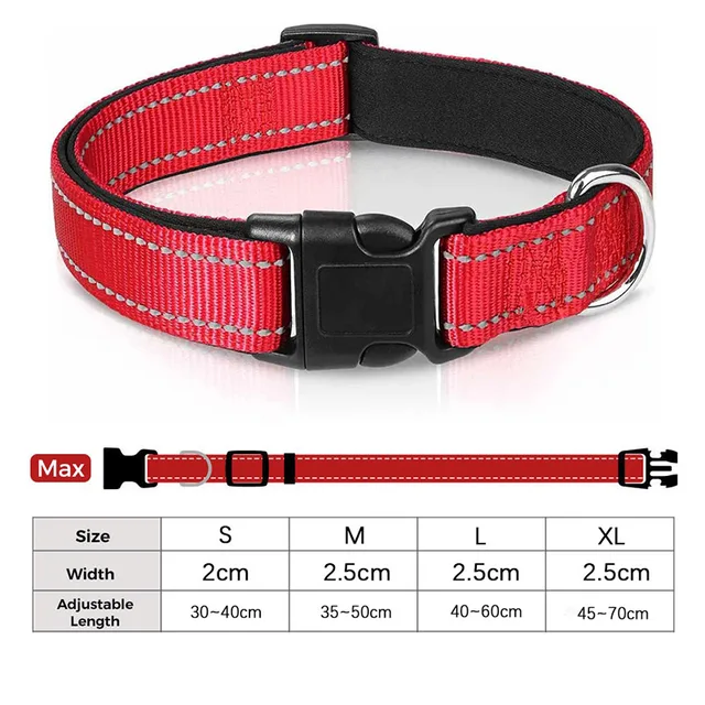 Reflective Adjustable Dog Collar 5