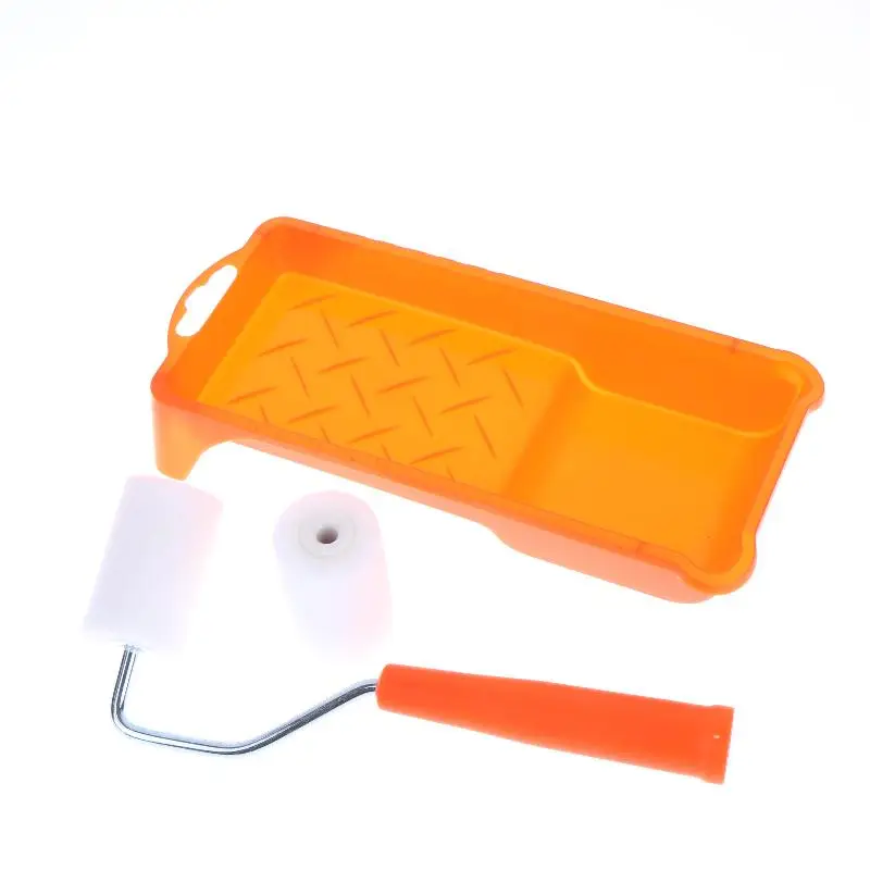 6Pcs 고밀도 폼 페인트 롤러 페인트 트레이 라이너 장식 도구 2 인치 소형 페인트 롤러 키트 홈 페인팅 용품 하드웨어