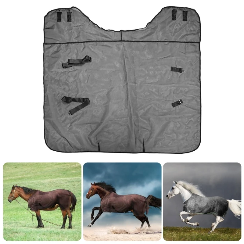 Horse Sun Protect Mesh Sheet Horse Belly Protection Cover Protector Fly Sheet Mesh Fly Net Cover for Horses