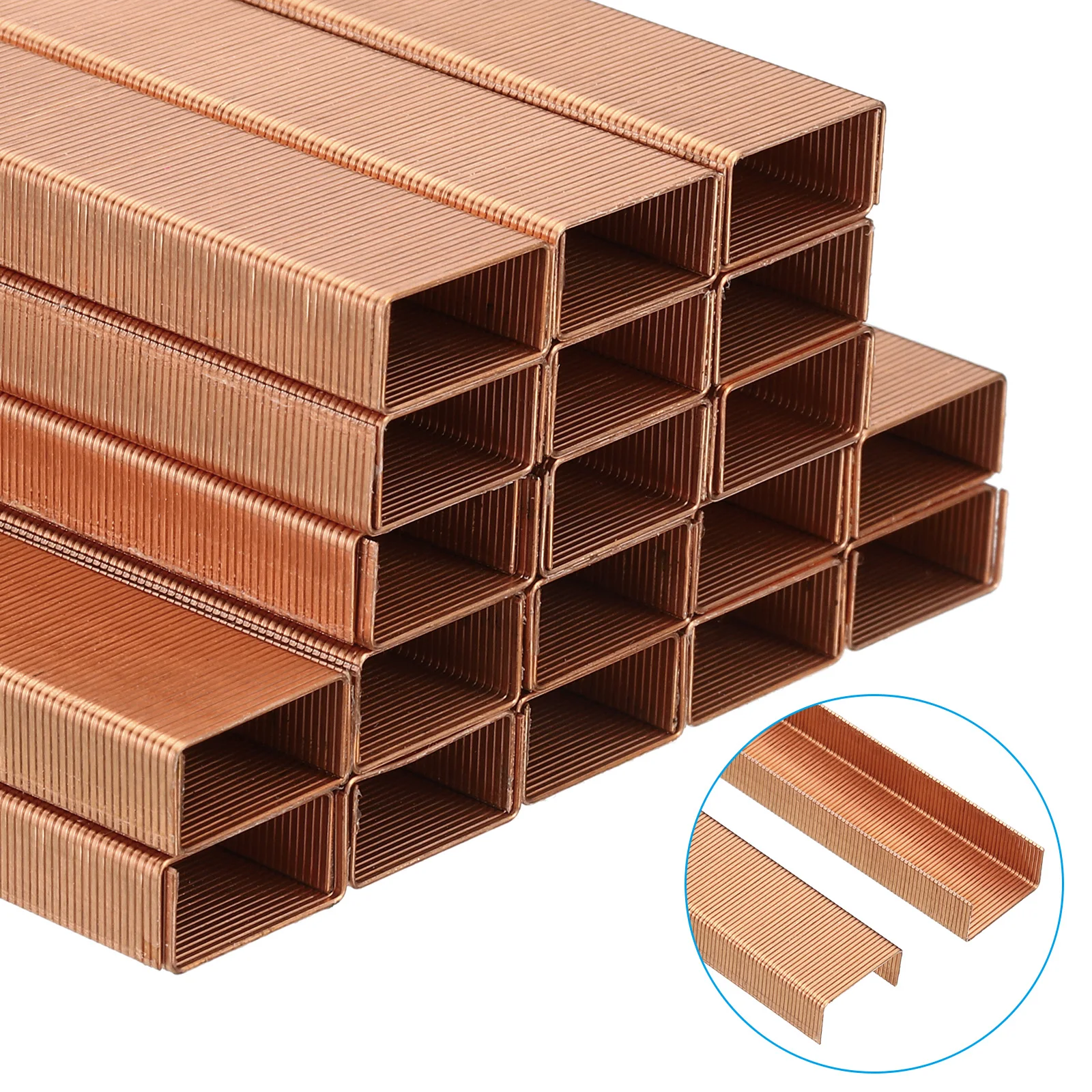 Rose Gold Metal Staples 4000Pcs/4Pack 26/6 Standard Stapler Staples 1/4Inch Long Staple Jam Free Binding Tools Office Stationery stapler pin