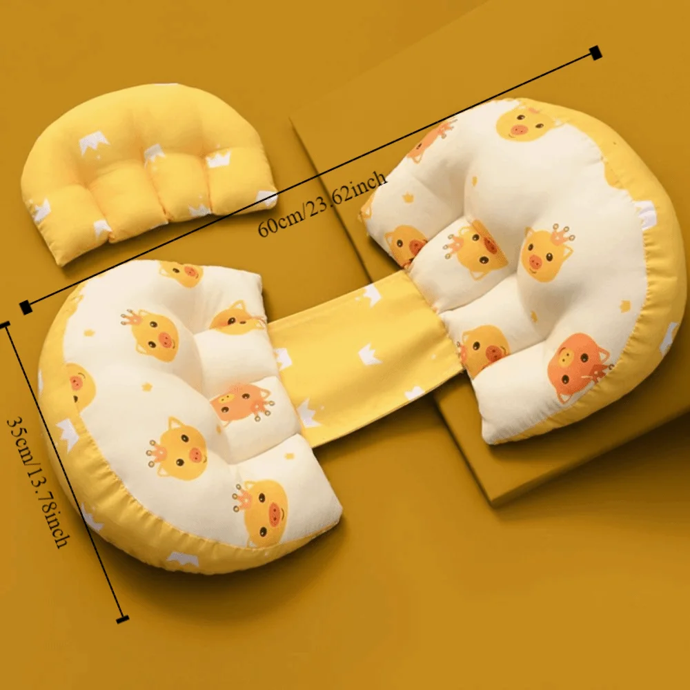 High Resilience Pregnancy Pillow Adjustable Distance Cartoon Maternity Cushion Ergonomic Animal Pattern Pregnant Women's Pillows