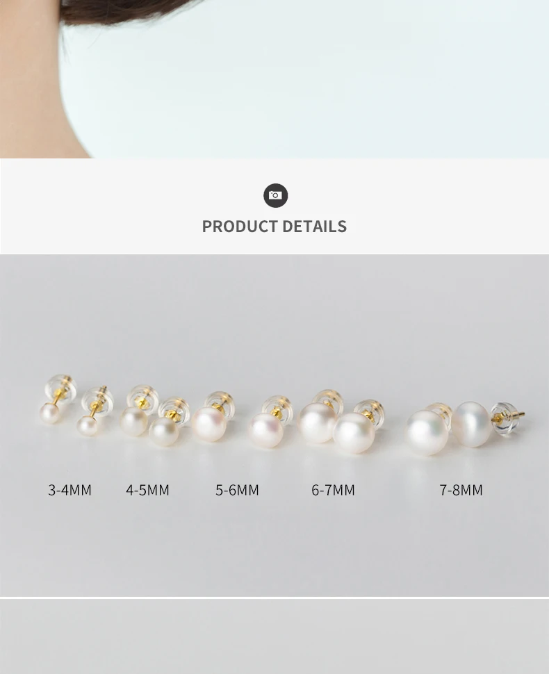 Modian Mehrfarbige natürliche Perle, hochwertiges 925er-Sterlingsilber, Anti-Allergie-Ohrstecker für Damen, edles Schmuckzubehör – Detail 9