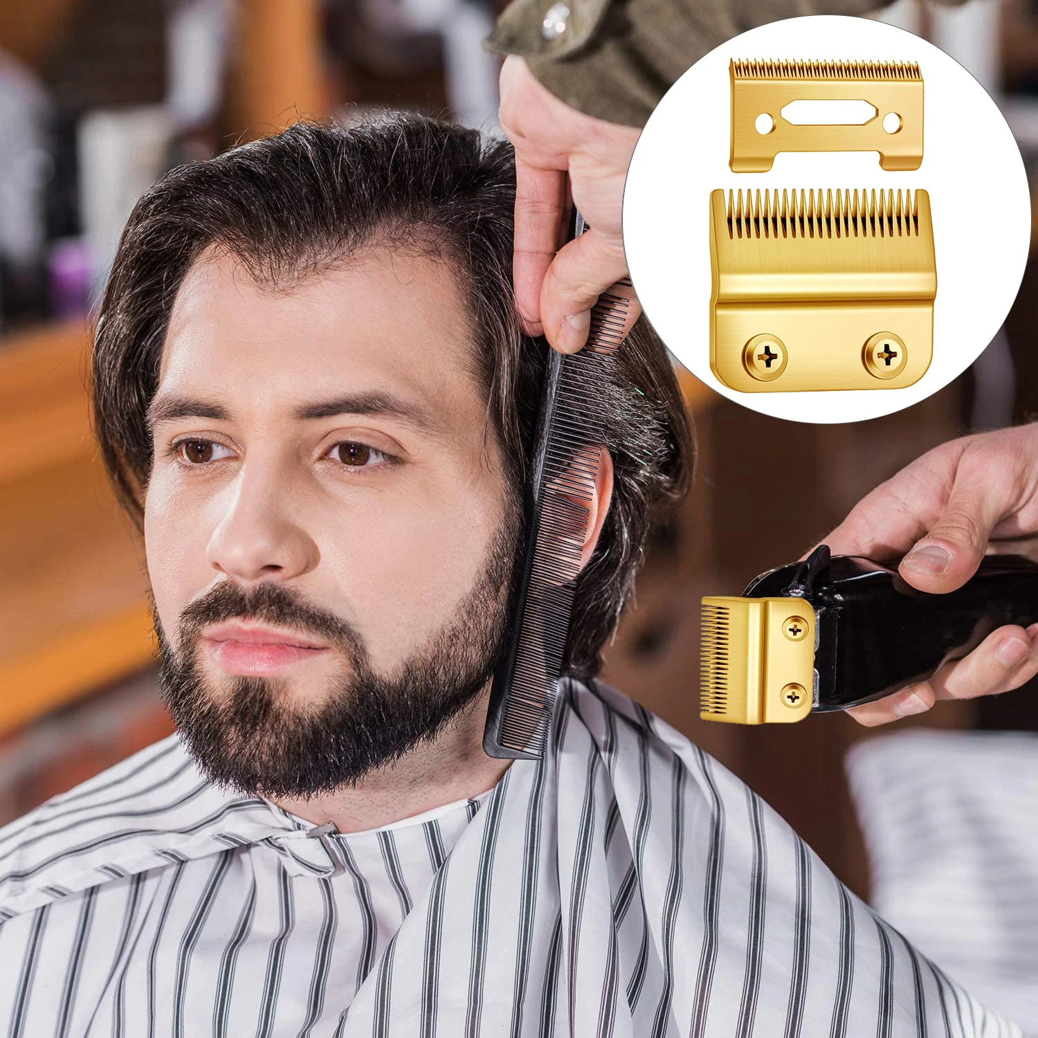 2pcs Hair Clipper Blade Cutter Head Replacement Blade for WAHL Electric Hair Trimmer Shaver Trimmers Clipper Accessories Barber