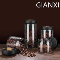 GIANXI Vacuum Sealed Jug Coffee Beans Glass Airtight Canister Food Grains Candy Keep Fresh Storage Jar Kitchen Accessories 3