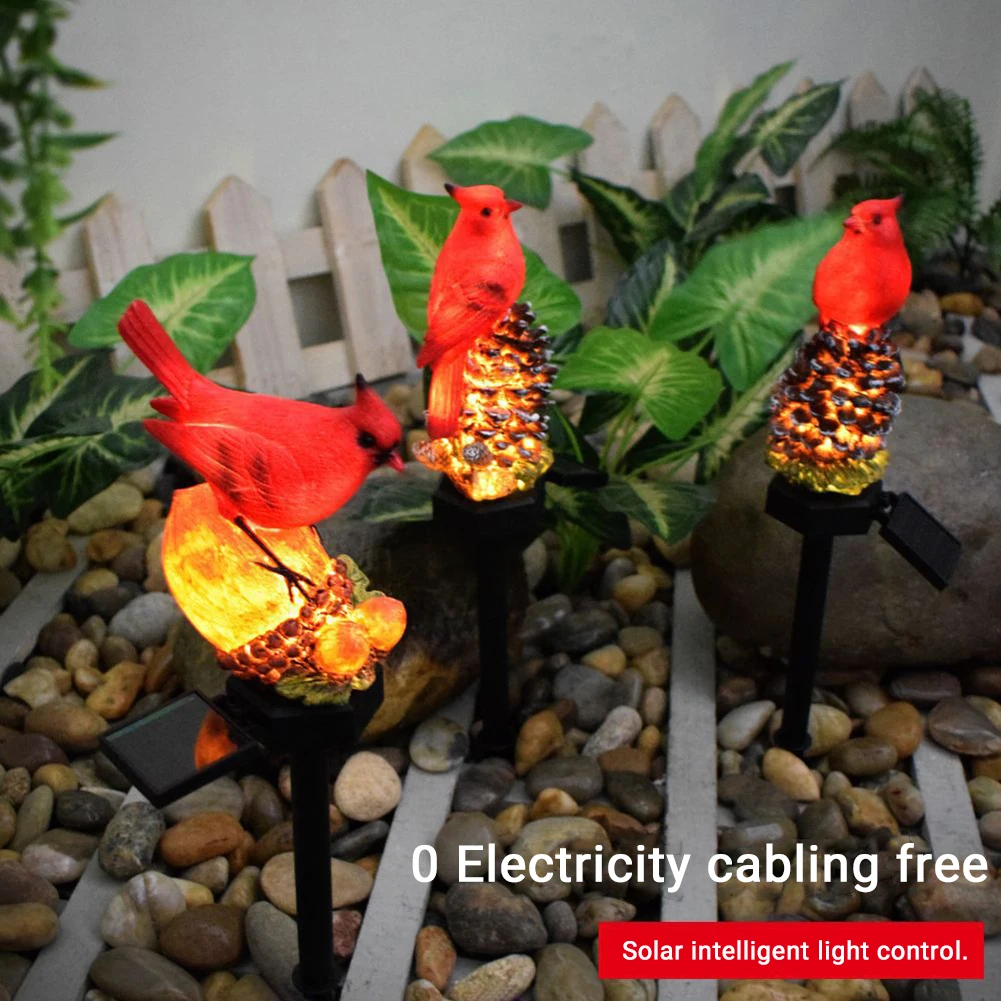 Description Picture 2 of itemSolar Power Lawn Lamps Landscape Outdoor Lighting Bird Decorative Ground Plug Lights for Yard Street Driveway Markers Decoration