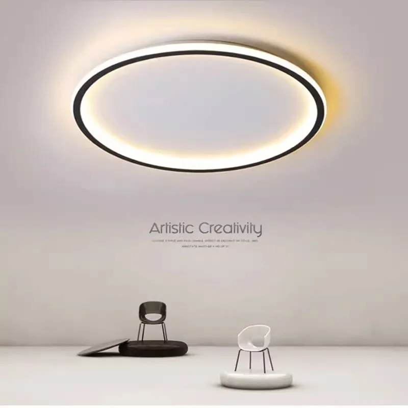 

Led Ceiling Lamps Ultra Thin Round Square Panel Ceiling Lights Modrn Living Room Bedroom Balcony Loft Ceiling Lamp Light Fixture