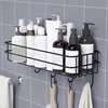 Bathroom Toothbrush Rack, Wall Hanging Free Punching Toilet Wash Table Cosmetic Wall Storage rack 5