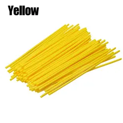 Motorcycle Spoke Cover Rim Protector Wrap - 72PCS Universal Wheel Rim Skins (Yellow)