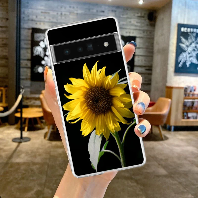 Clear TPU Transparent Phone Case with Dandelion Flower Design