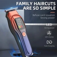 Rechargeable Professional Hair Clippers Digital Display Low Noise Hair Clippers with Auxiliary Light Hair Trimmer Kit