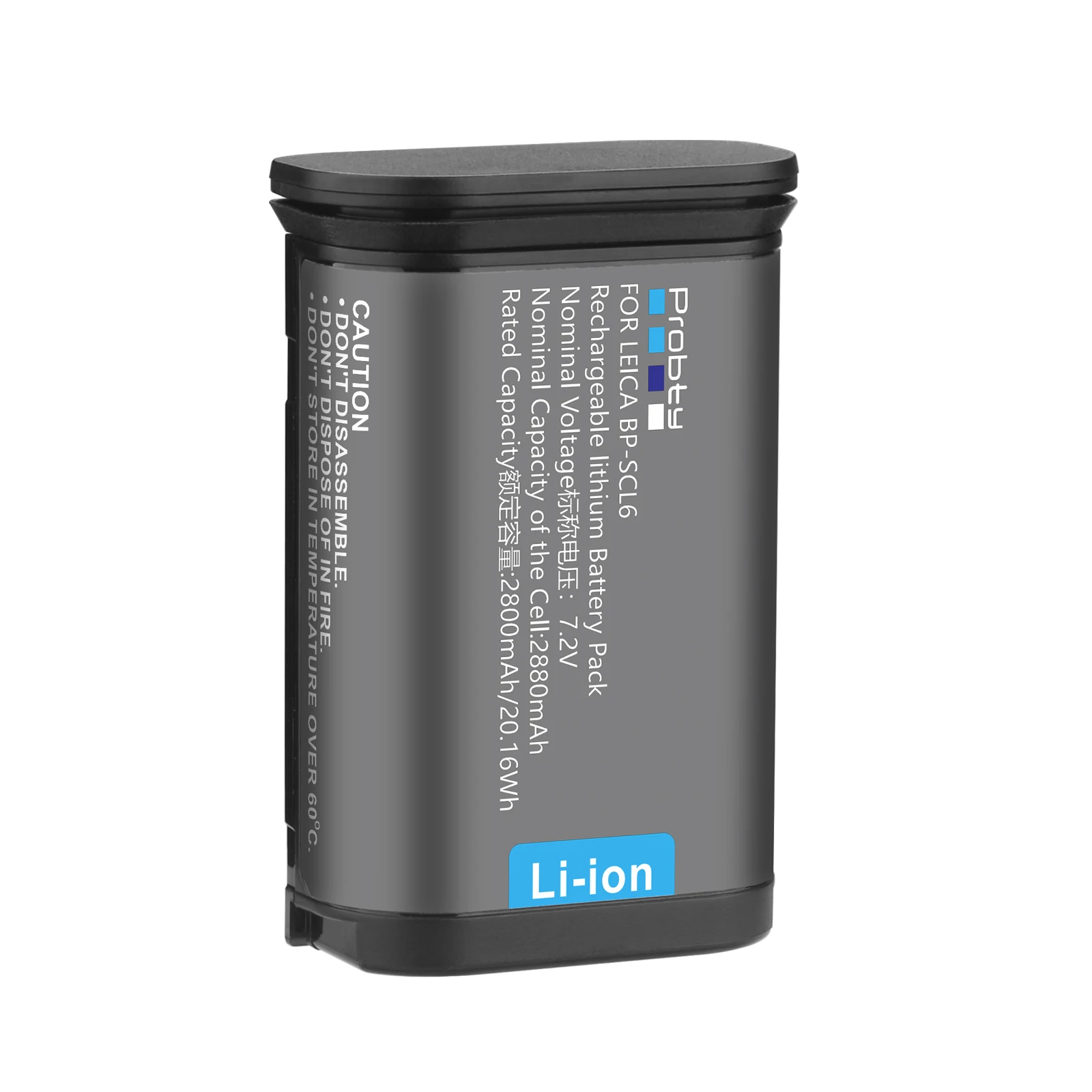 Batterie BP-SCL6 Compatible Leica Q3, Q2, SL2, SL2-S, SL3 – Haute Capacité 2520 MAh – Charge USB-C Ou Sans Fil