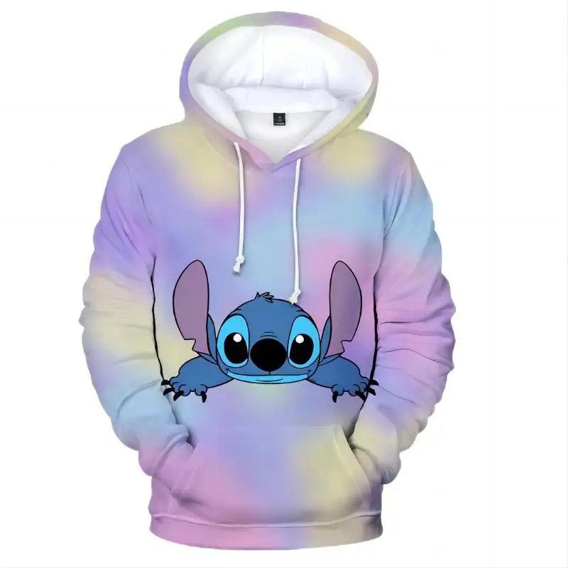 2024 New Stitch Anime Fashion Men's Hoodie Outdoor Street Hip-Hop Sportswear Men's Casual Loose Hoodie Sweatshirt 3