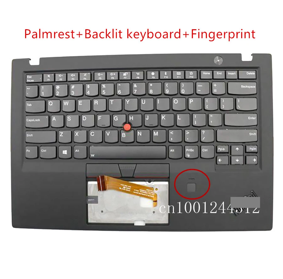 

Новинка, Оригинальный чехол для X1 Carbon Gen 6-го поколения 20KH-20 кг, 2018 подставка для рук, верхняя крышка, клавиатура с подсветкой US