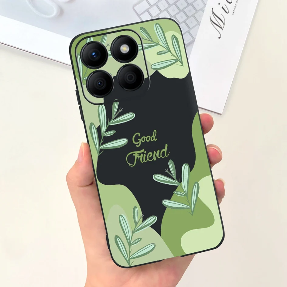 Lovely Heart and Floral Painted Soft Bumper Case