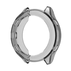 Clear TPU Protective Watch Case - Screen Protector Cover with Hollow Design - Forerunner 970 (Black)