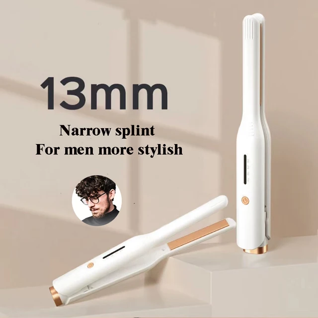 Ferro da stiro Mini piastra per capelli bigodino per capelli riscaldamento rapido ferro da stiro per barba piccolo ferro da stiro per piastra per capelli corti 1