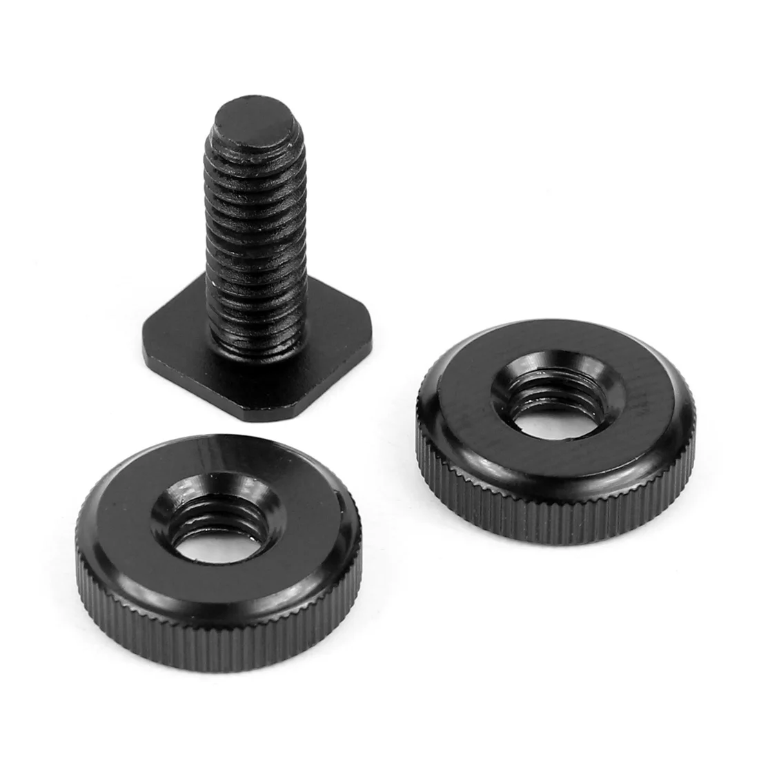 Tripod Mount Hot Shoe Adapter 1/4 3/8 inch Screw Single Nut Double Layer to Flas