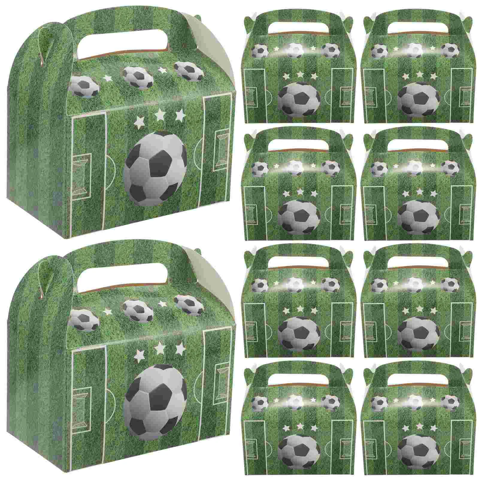 

12 Pcs Football Packaging Box Boxes for Gifts Wedding Candies Container Biscuit