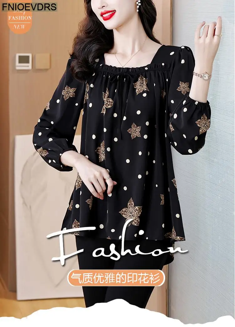 Loose Clothes Women 2024 Autumn Elegant Office Lady Button Shirts Casual Retro Vintage Ruffles Tunic Peplum Belly Tops Blouses