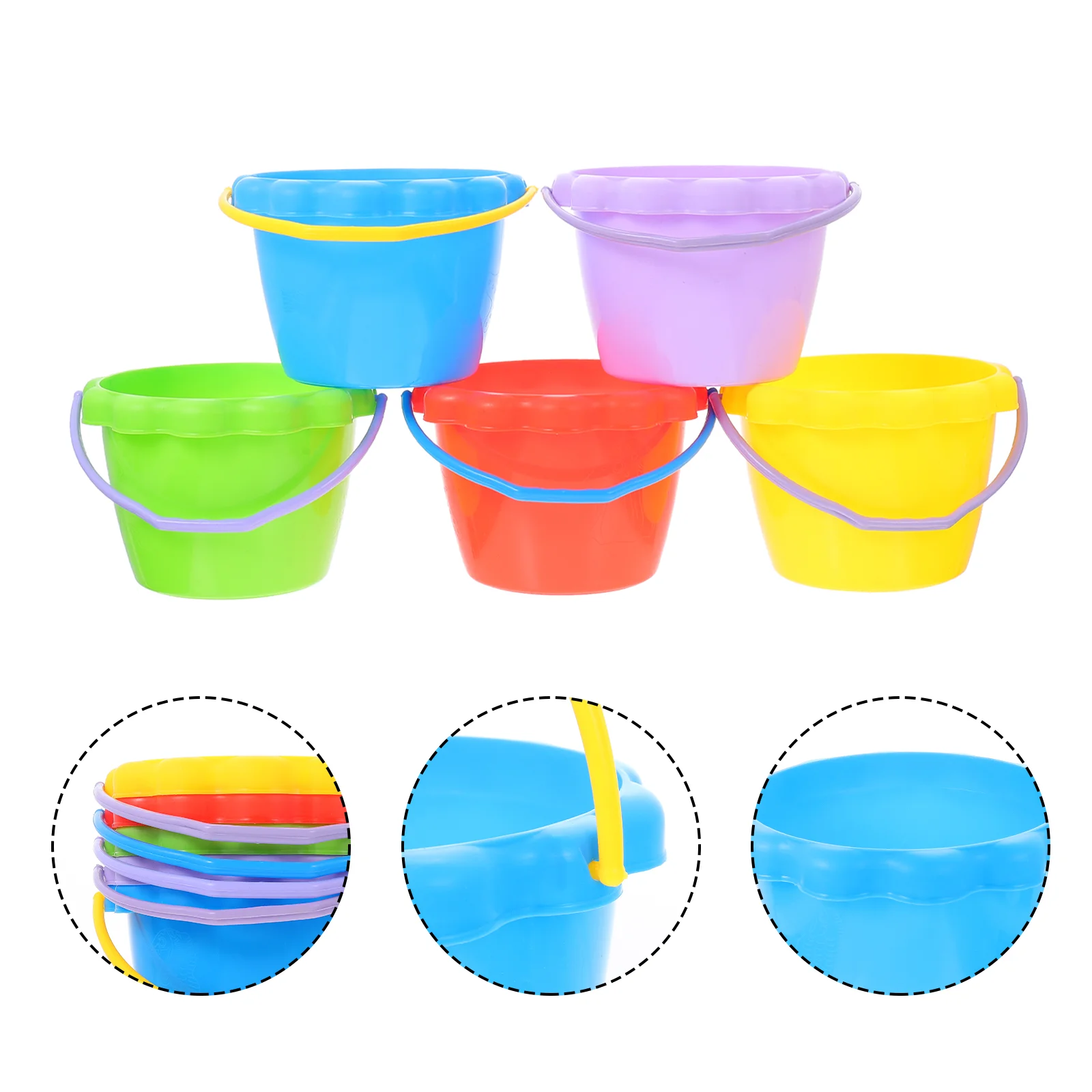 

Children Beach Toys Summer Toys Kids Seaside Silicone Sand Collection Bucket Digging Sand Tools Beach Toys