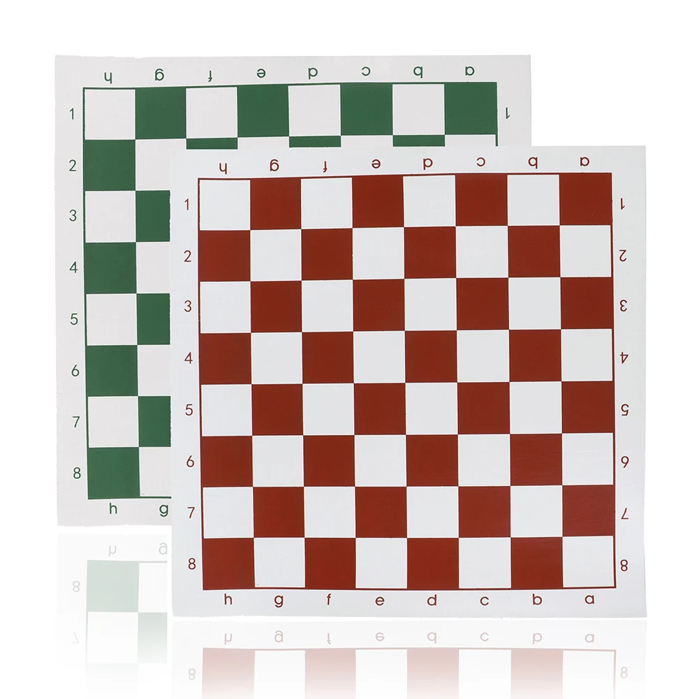 PVC Leather Tournament Chess Board 34.5x34.5cm/42x42cm For Children's Educational Games