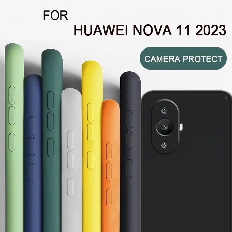 Per Huawei Nova 11 Custodia Quadrata Antiurto In Silicone Liquido Tpu Huawei Nova 9 Funda De Telefono Huawei Nova 10 10 Se 10 Pro