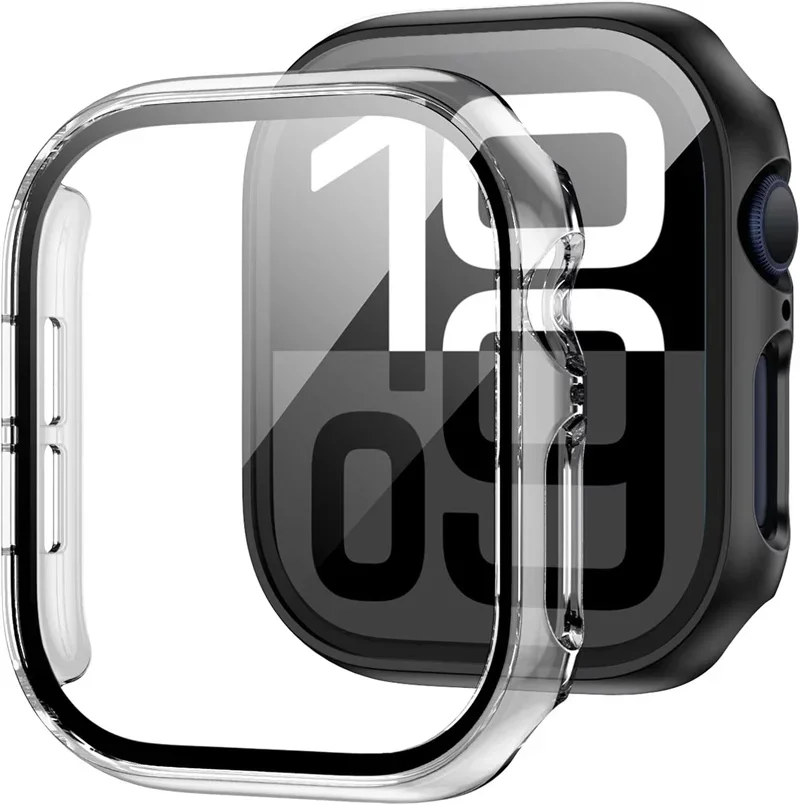 Apple Watch Matte Hard Bumper with Tempered Glass Screen Protector - 2025 Edition
