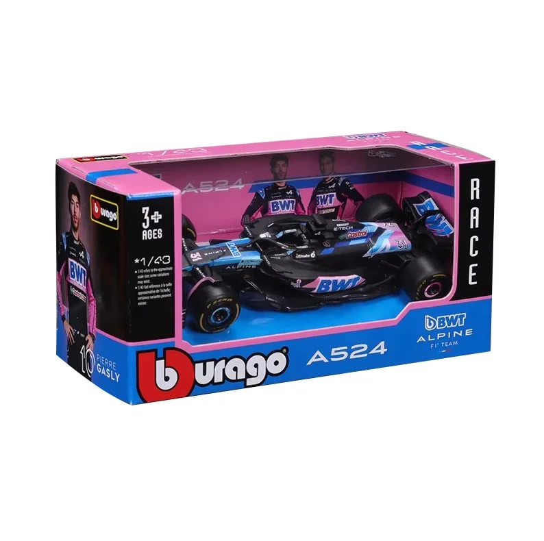 New Bburago 1:43 A524 BWT Alpine F1 Team 2024 #31 Esteban Ocon #10 Pierre Gasly Alloy Car Die Cast Model FORMULA 1 Racing Car 6
