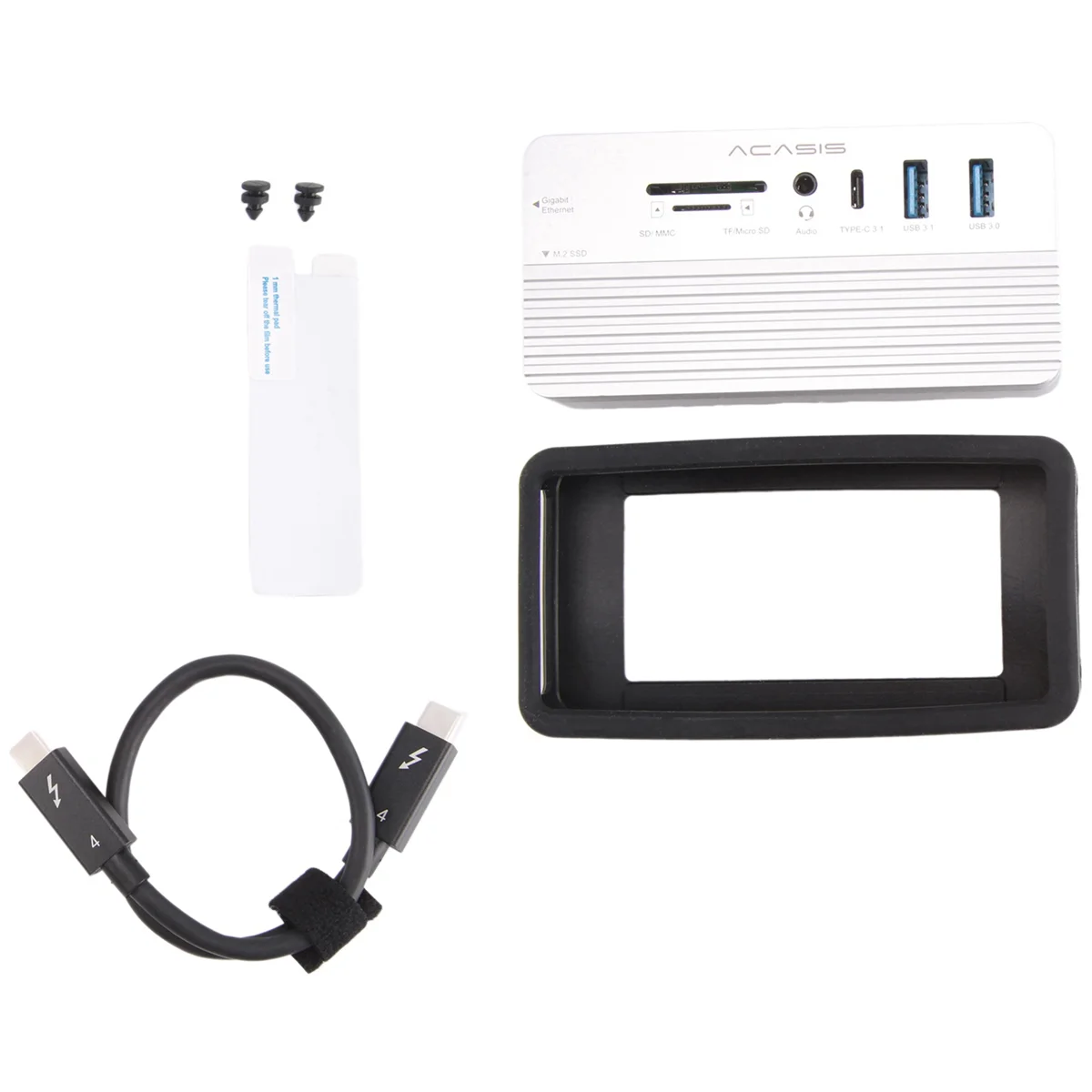 ACASIS USB-C  ŷ ̼, M.2 NVME  SATA NGFF SSD, HDMI  8TB, Windows, MAC, IPAD, 10 in 1