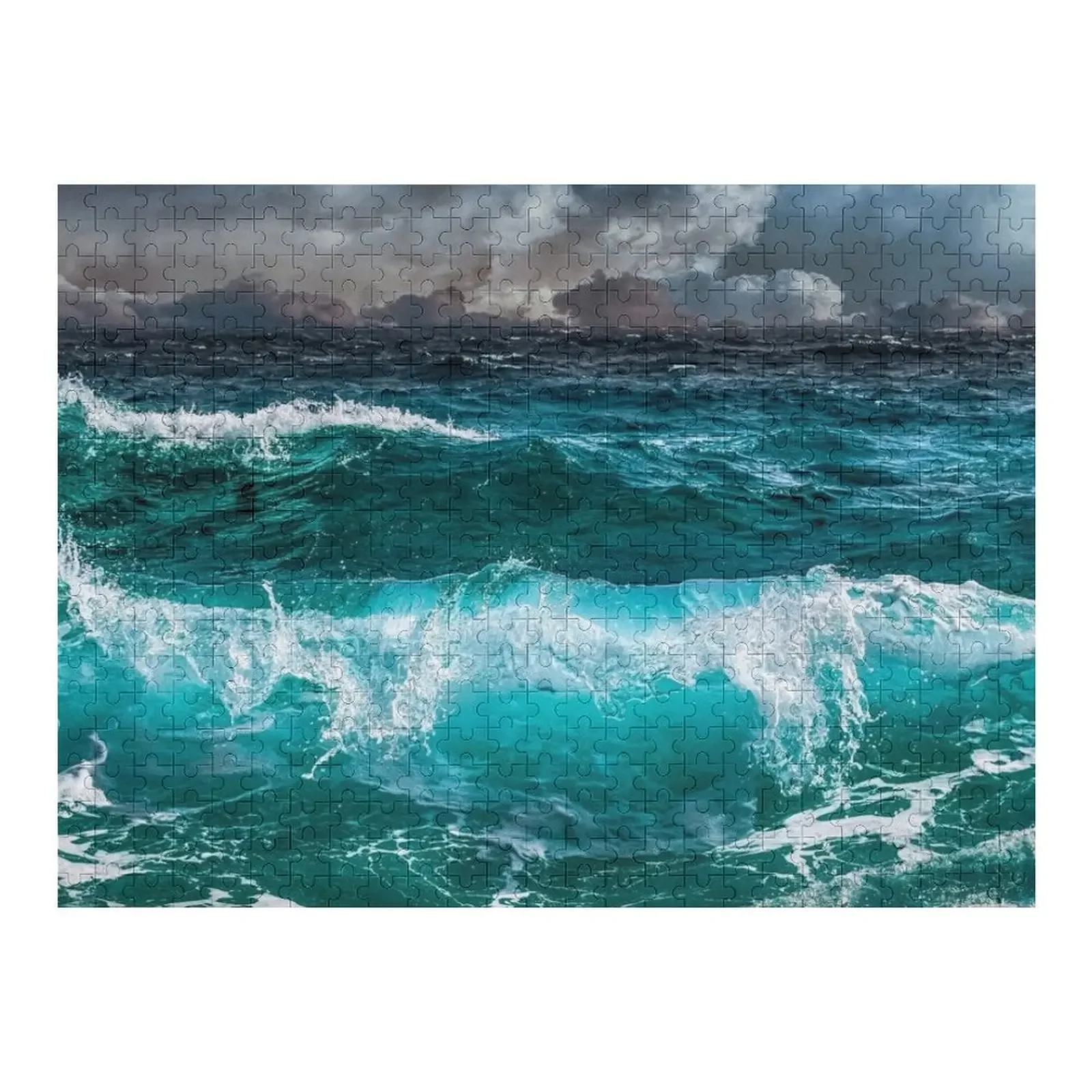 

Ocean Waves Jigsaw Puzzle Customized Photo Works Of Art Baby Wooden Puzzle