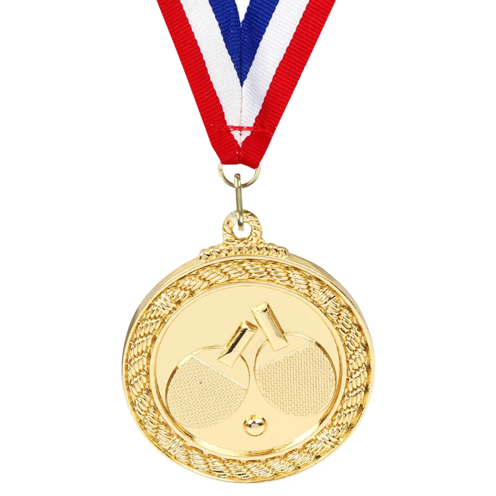 5cm Ping Pong Medal Table Tennis Award Medals Gold/Silver/Bronze Medal Sports Medals for Marathon Ball Games
