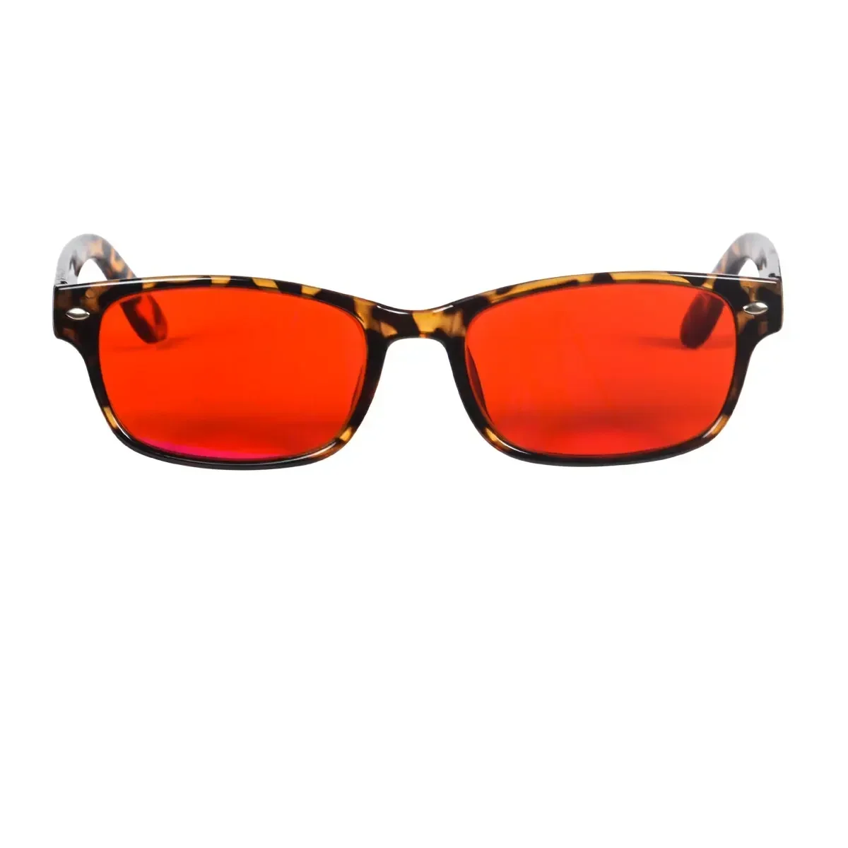 Brille mit roten Gläsern, besserer Schlaf vor dem Bett. Verwenden Sie eine blaue Lichtfilterbrille mit orangefarbenen Gläsern für den langen Gebrauch von Kunststoffrahmen – Detail 17