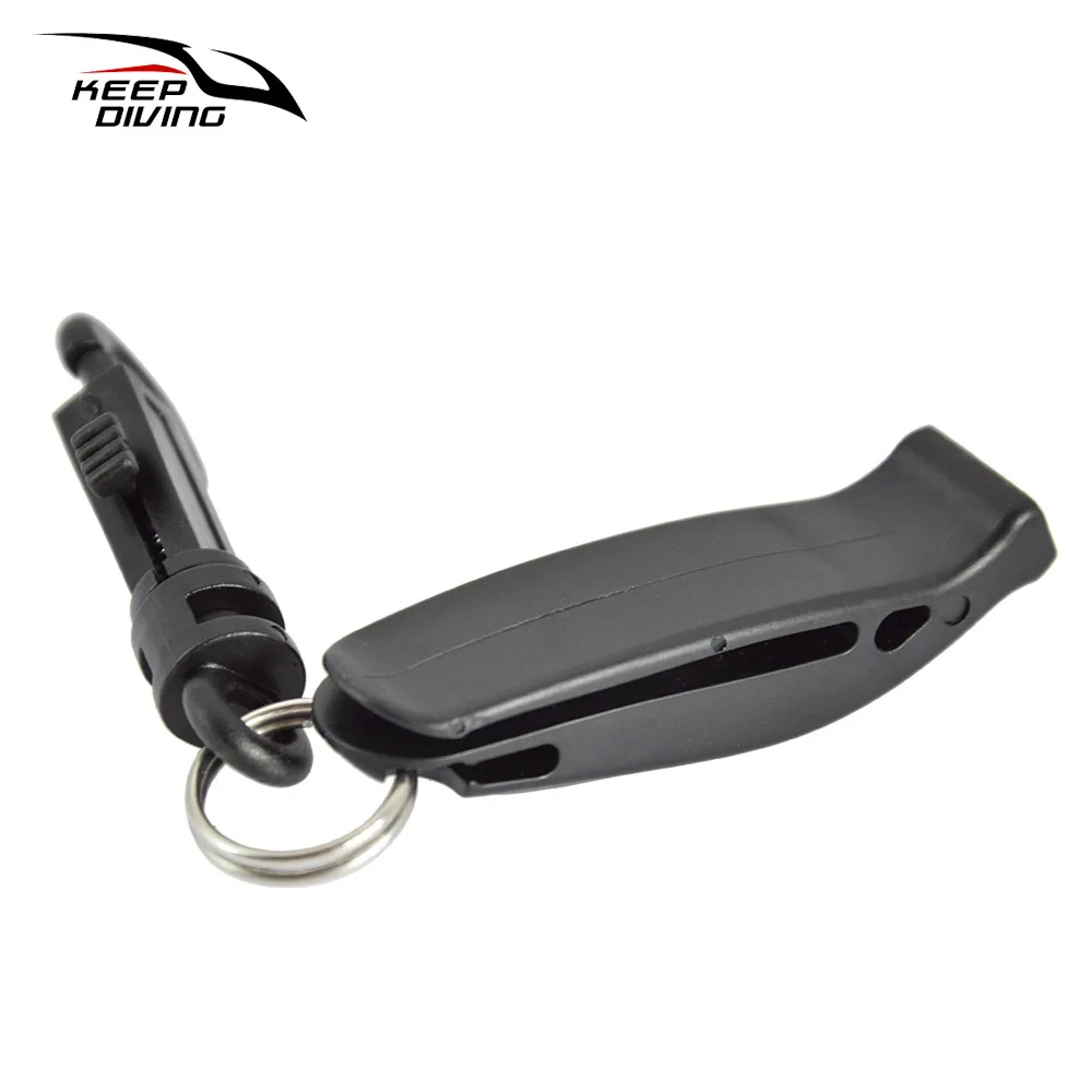 1 pcs Outdoor Dual frequency Survival Whistle Diving Rescue Emergency Safety With Quick-release Buckle