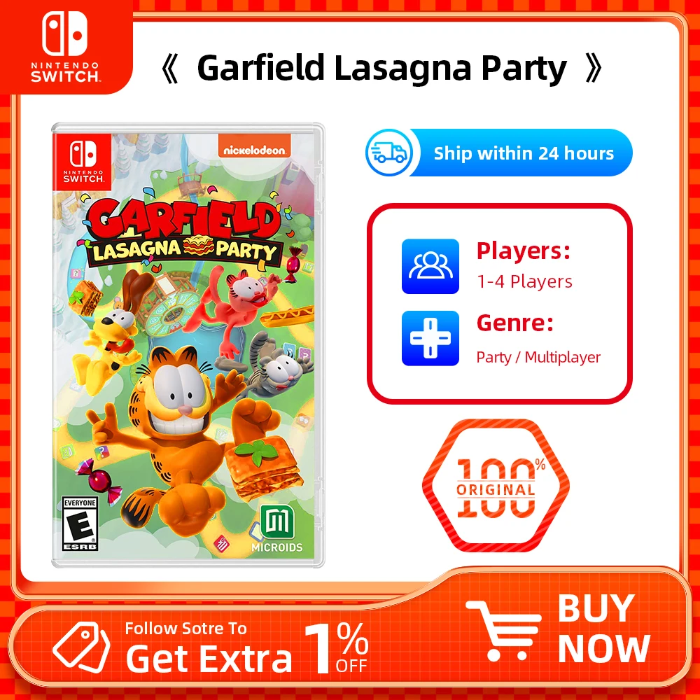 Garfield Lasagna Party, Jogo Nintendo Switch