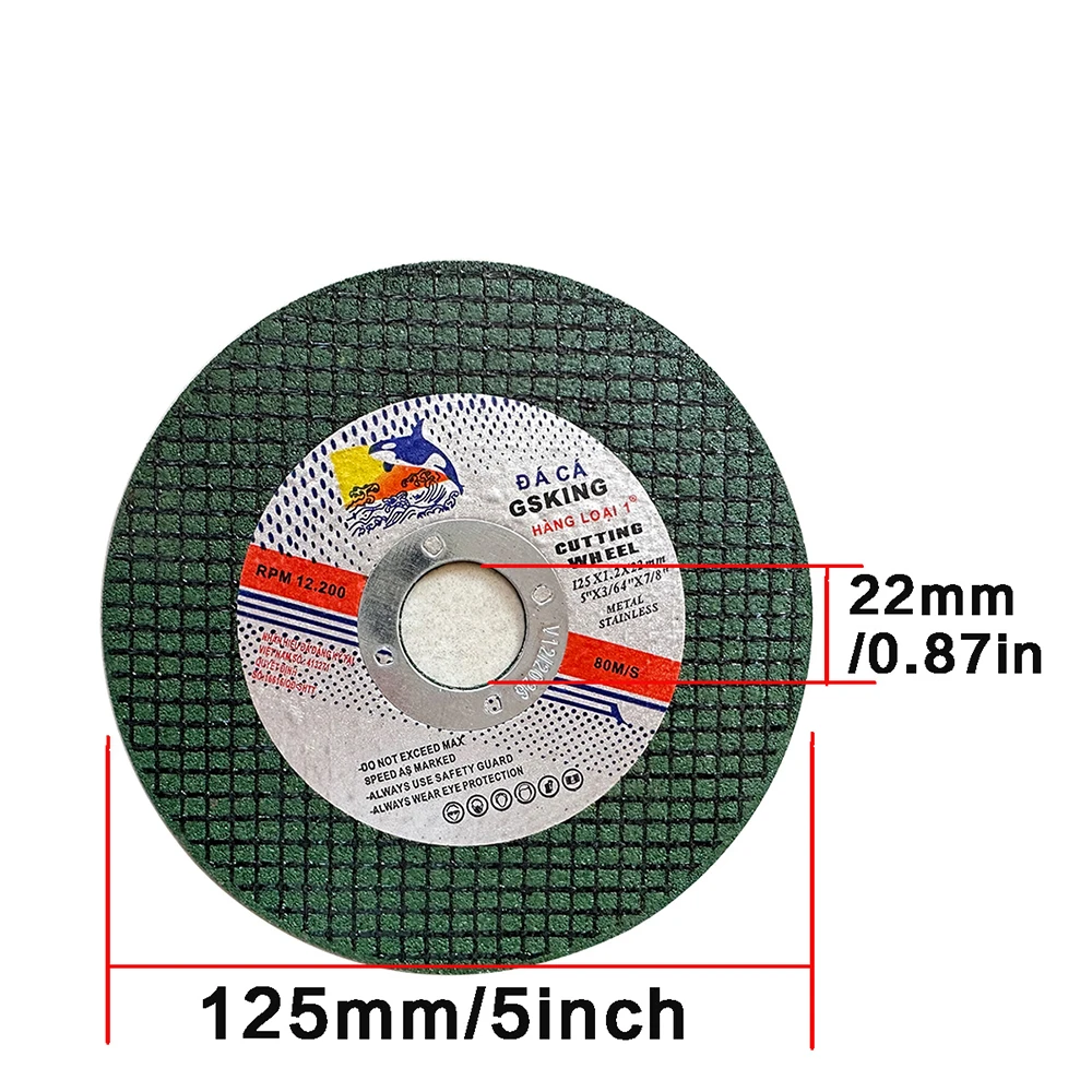 5 inch 125mm Metal Cutting Disc Resin Grinding Wheel Disc For Stainless Steel Iron Angle Grinder Cutting Circular Saw Blade