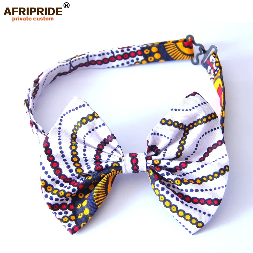 African Ankara Print Men Ties Fashion Butterfly Party Wedding Bow Tie for Boys Girls Bow knot Accessories tie Wax Batik