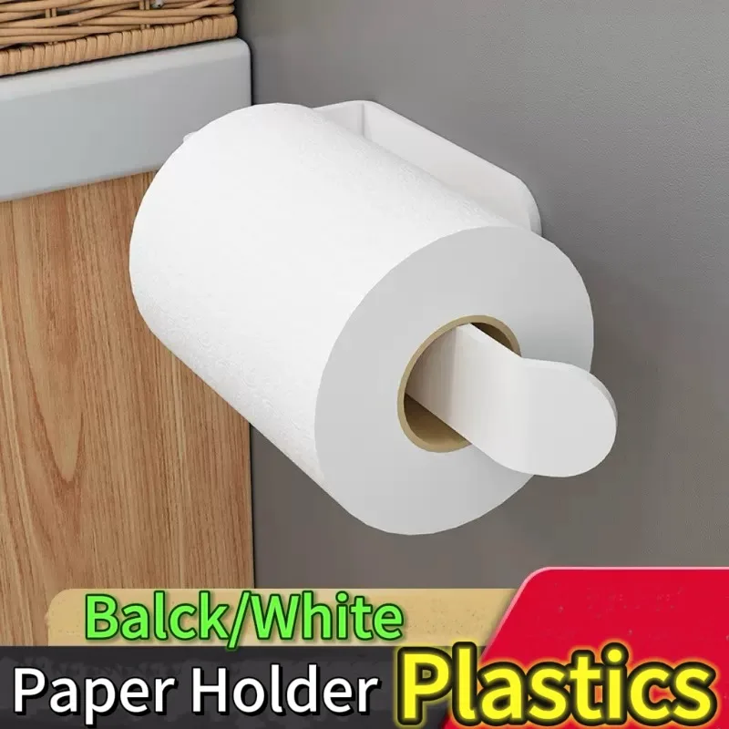 Plastics Paper Towel Holder Self Adhesive Toilet Roll Paper Holder No Punching Kitchen Bathroom Lengthen Storage Rack Plastics Paper Towel Holder Self Adhesive Toilet Roll Paper Holder No Punching Kitchen Bathroom Lengthen Storage Rack