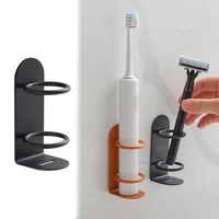1PC No-hole wall-mounted electric toothbrush holder toothbrush toothpaste organizer razor organizer bathroom accessories 1