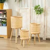Bamboo Flower Pot with Stand 2