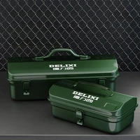 Household Multifunctional Iron Metal Tool Storage Box Toolbox Thickened Car Metal Auto Repair Hardware Toolbox 1