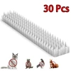 10/20/24Pcs Spikes Repeller Cat Plastic Bird Repellent Anti Pigeon Anti-bird Squirrel Garden Fences Control Transparent Spikes 1