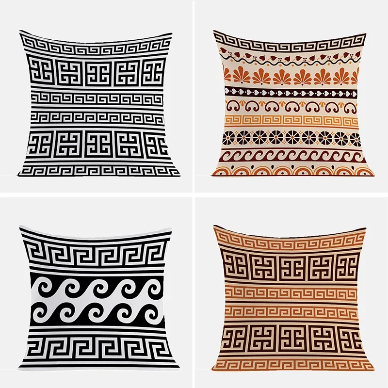 

Throw Pillow Covers for Bed Pillows Greek Key Decorative Pillowcase 40x40 Cushions Cover Cushion 45*45 Cases Pillowcases 45x45