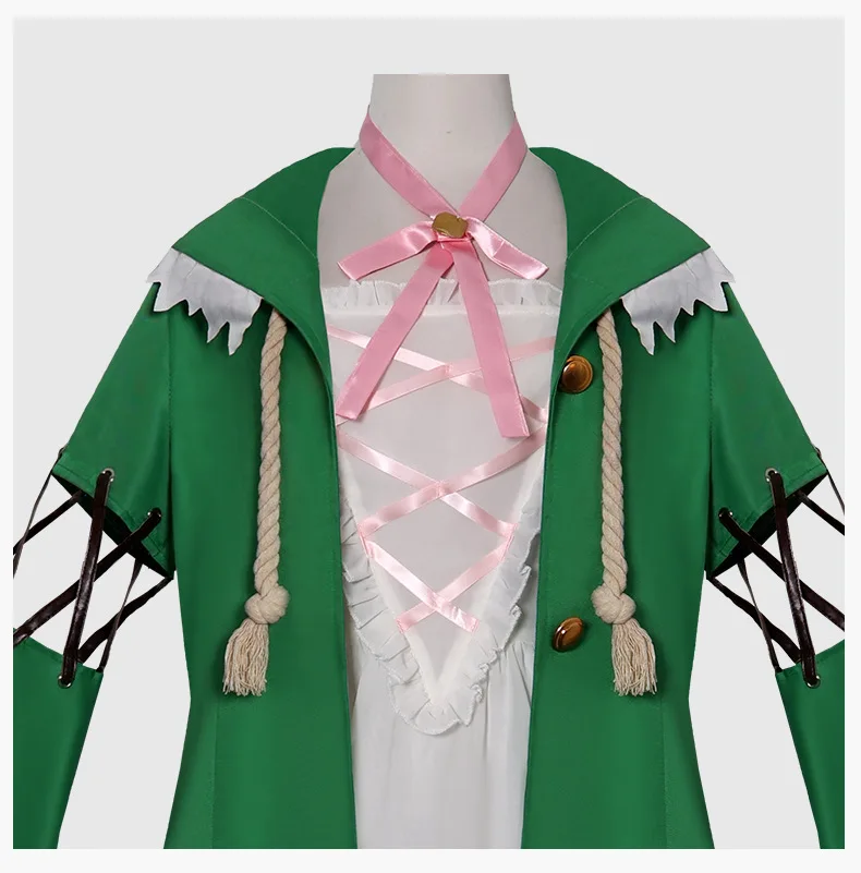 Generic Red and White Fantasy Costume with Wig for Cosplay Events