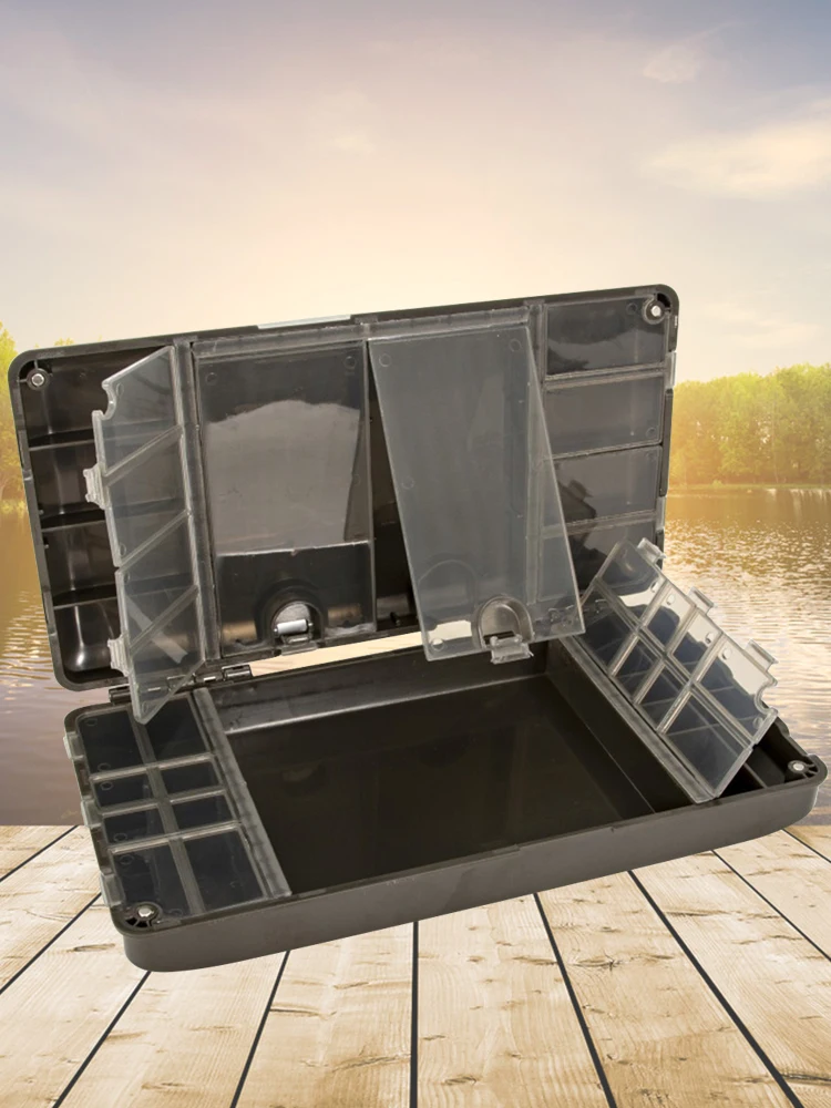 Carp Fishing Organizer Box Portable Fishing Tackle Storage Organizer 27 Grid Magnetic Multipurpose Gear Accessories