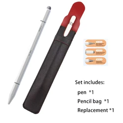 Universal Stylus Pen with Three Tips for Capacitive Screens and Tablets (BP28(black set))