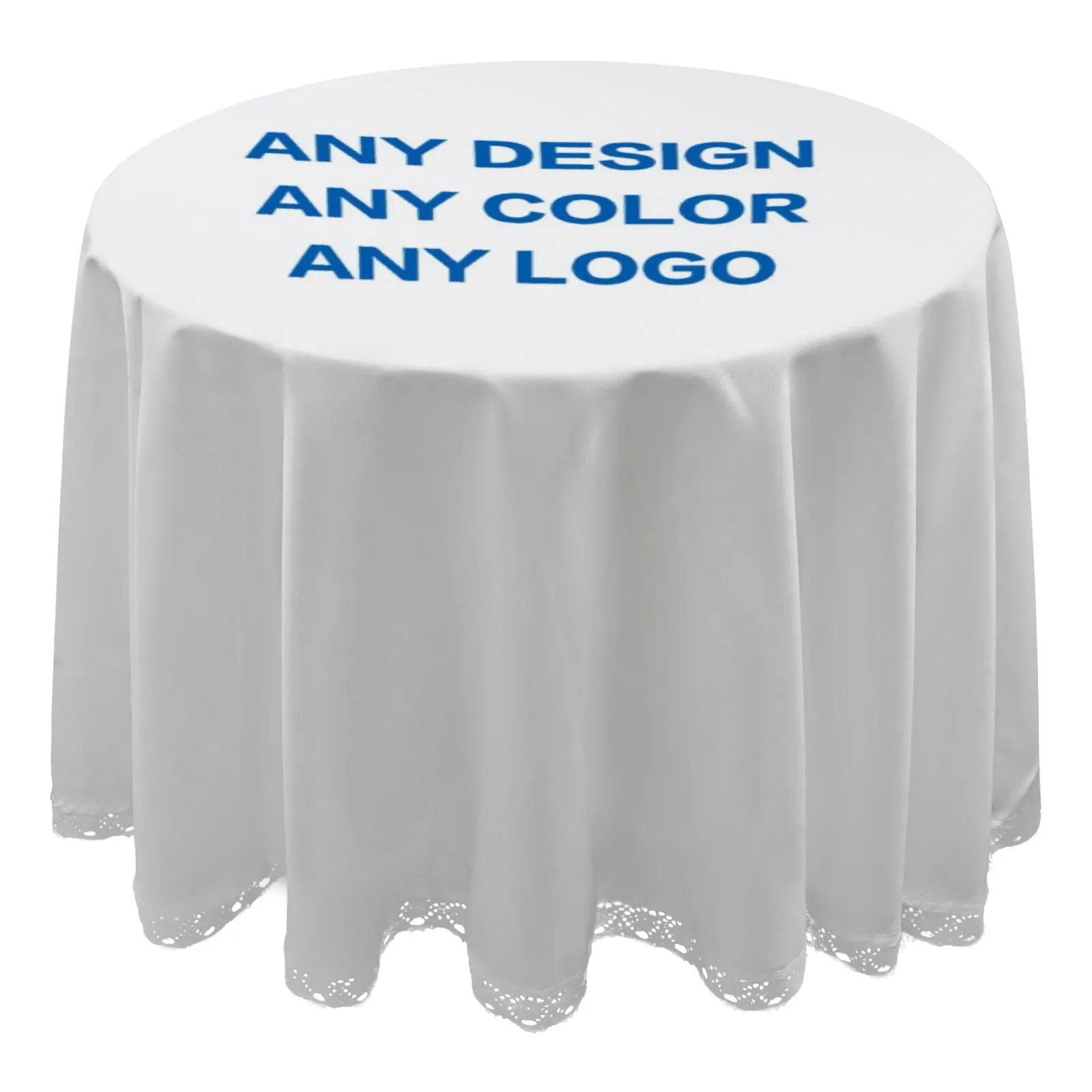 

Custom Printed 60 inch Round Tablecloth, Stain Resistance Table Cover for Kitchen Dining Table, Parties and Camping