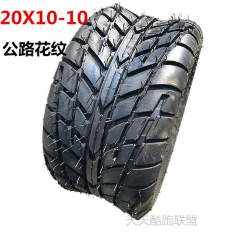 20X10-10 inch road tire Wheel Tubeless Tyre Tire for GO KART KARTING ATV UTV Buggy